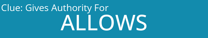 Gives Authority For