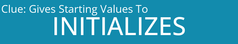 Gives Starting Values To