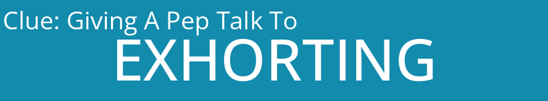 Giving A Pep Talk To