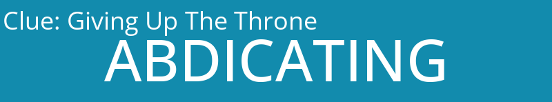 Giving Up The Throne