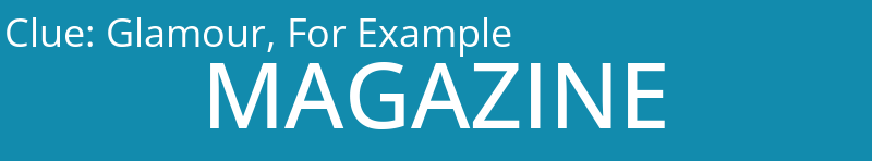 Glamour, For Example