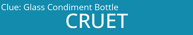 Glass Condiment Bottle