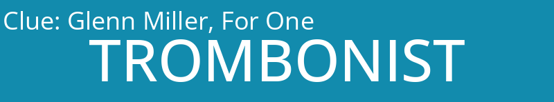 Glenn Miller, For One