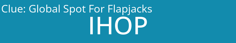 Global Spot For Flapjacks