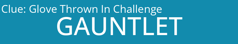 Glove Thrown In Challenge