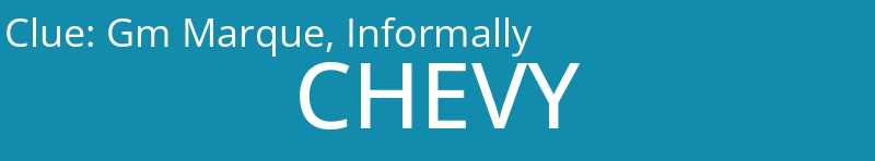 Gm Marque, Informally