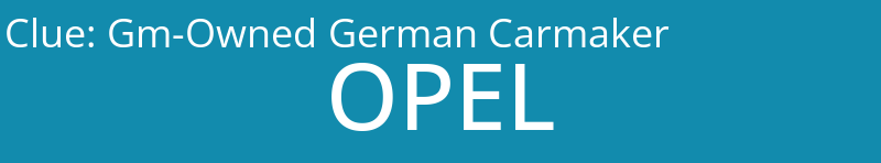 Gm-Owned German Carmaker