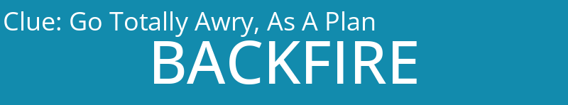 Go Totally Awry, As A Plan