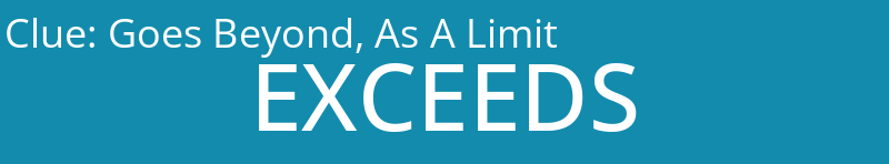 Goes Beyond, As A Limit