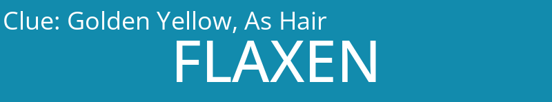 Golden Yellow, As Hair