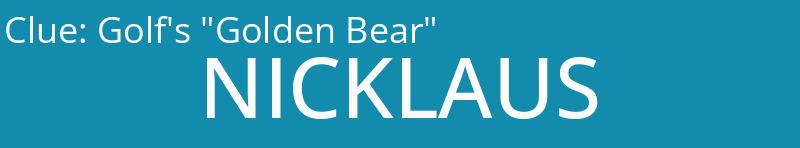 Golf's "Golden Bear"