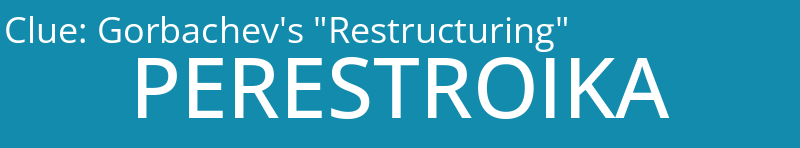 Gorbachev's "Restructuring"