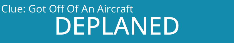 Got Off Of An Aircraft