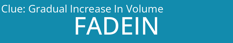 Gradual Increase In Volume