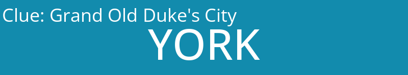 Grand Old Duke's City