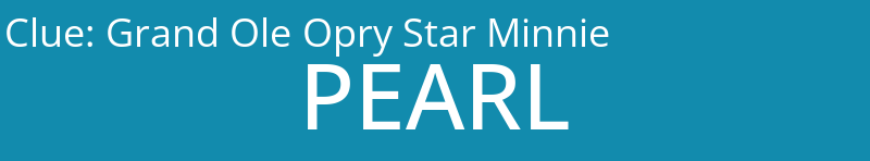 Grand Ole Opry Star Minnie