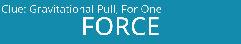 Gravitational Pull, For One