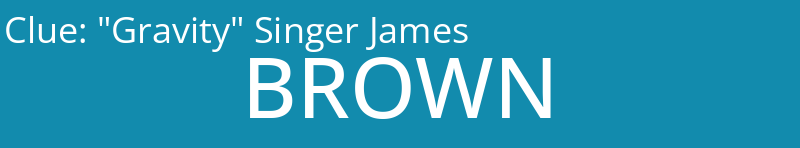"Gravity" Singer James