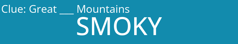 Great ___ Mountains