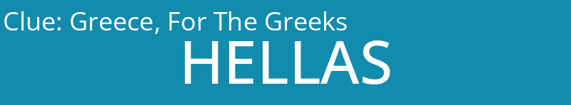 Greece, For The Greeks