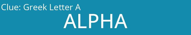 Greek Letter A