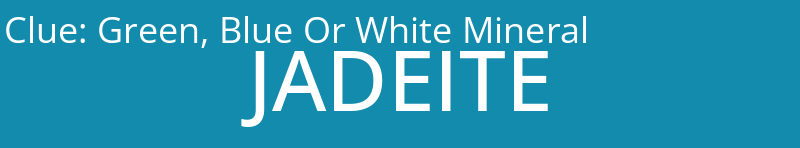Green, Blue Or White Mineral