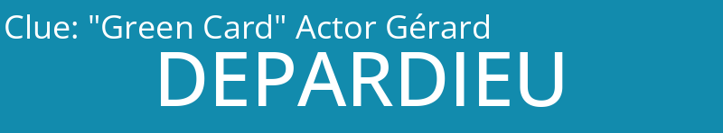 "Green Card" Actor Gérard