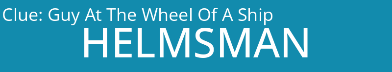 Guy At The Wheel Of A Ship