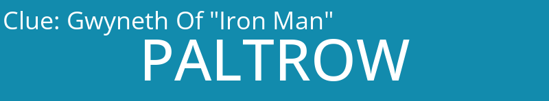 Gwyneth Of "Iron Man"