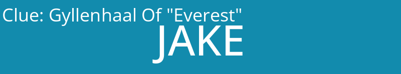 Gyllenhaal Of "Everest"