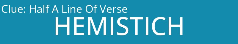 Half A Line Of Verse