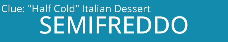 "Half Cold" Italian Dessert