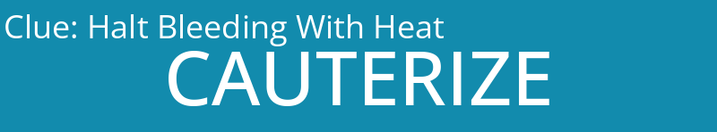 Halt Bleeding With Heat