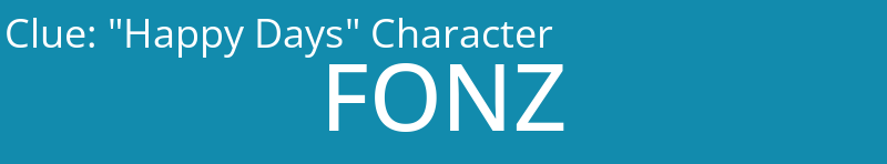 "Happy Days" Character