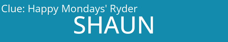 Happy Mondays' Ryder