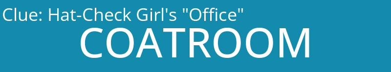 Hat-Check Girl's "Office"