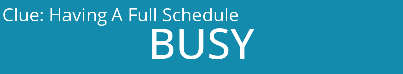 Having A Full Schedule