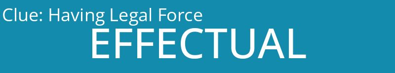 Having Legal Force