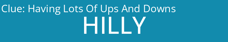 Having Lots Of Ups And Downs