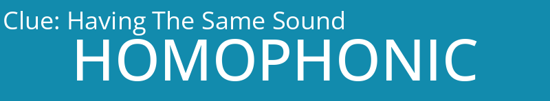 Having The Same Sound