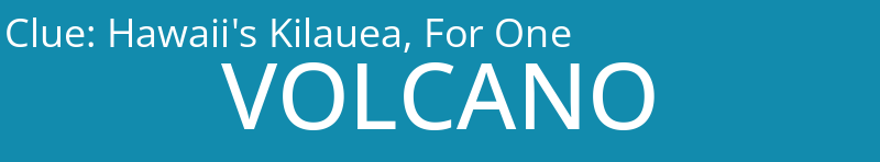 Hawaii's Kilauea, For One