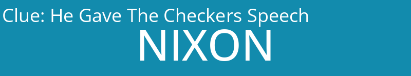 He Gave The Checkers Speech