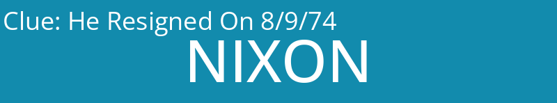 He Resigned On 8/9/74