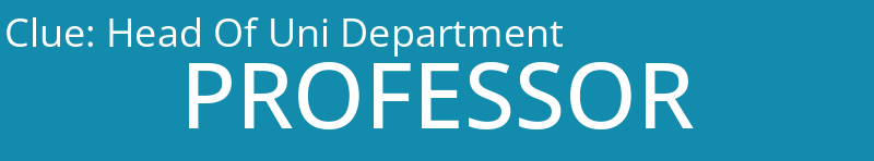 Head Of Uni Department