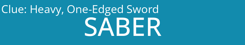 Heavy, One-Edged Sword