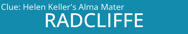 Helen Keller's Alma Mater