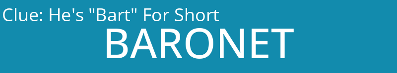 He's "Bart" For Short