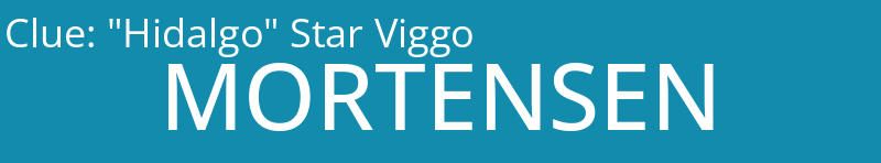 "Hidalgo" Star Viggo