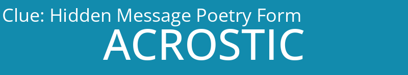 Hidden Message Poetry Form