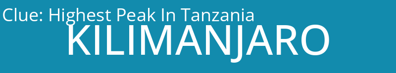 Highest Peak In Tanzania